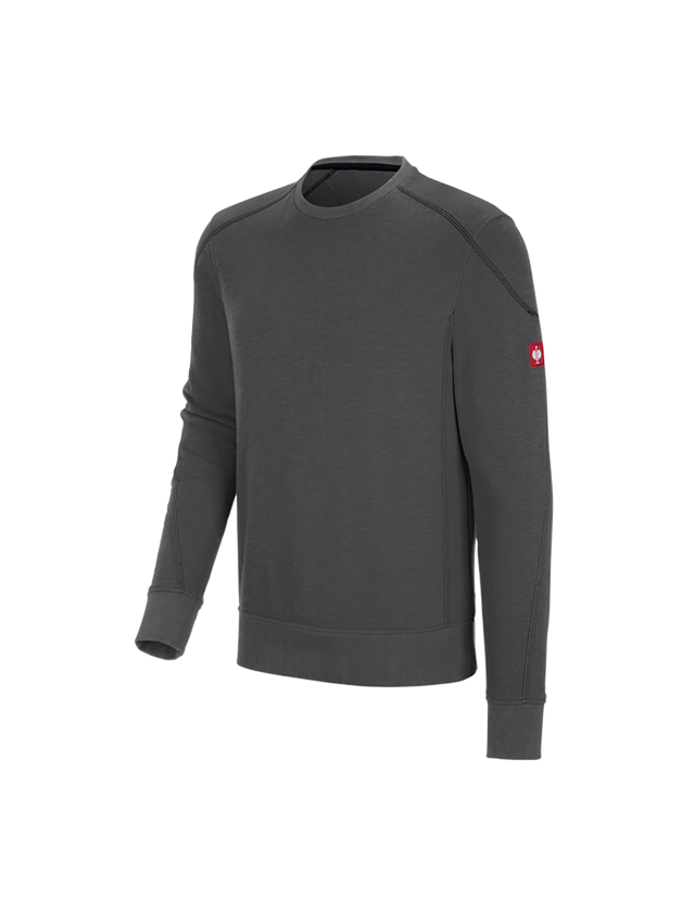 Shirts, Pullover & more: Sweatshirt cotton slub e.s.roughtough + titanium 2