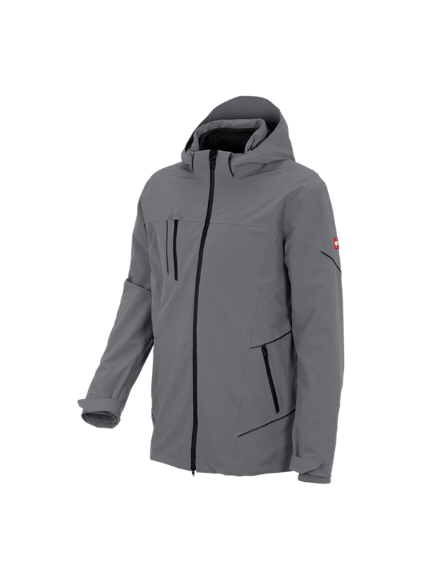 Work Jackets: 3 in 1 functional jacket e.s.vision, men's + cement