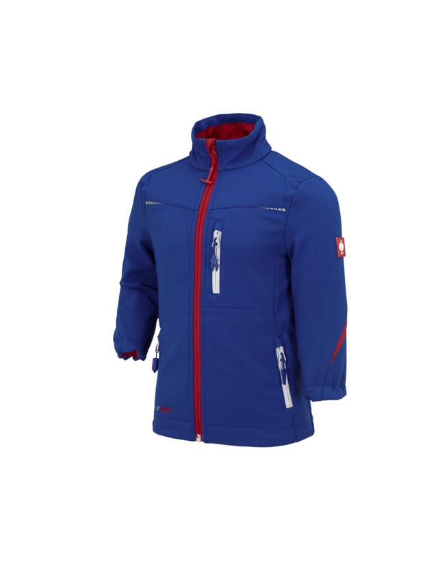 Jackets: Softshell jacket e.s.motion 2020, children's + royal/fiery red
