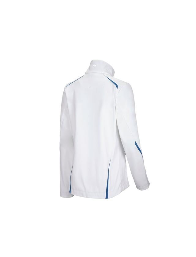 Work Jackets: Softshell jacket e.s.motion 2020, ladies' + white/gentian blue 3