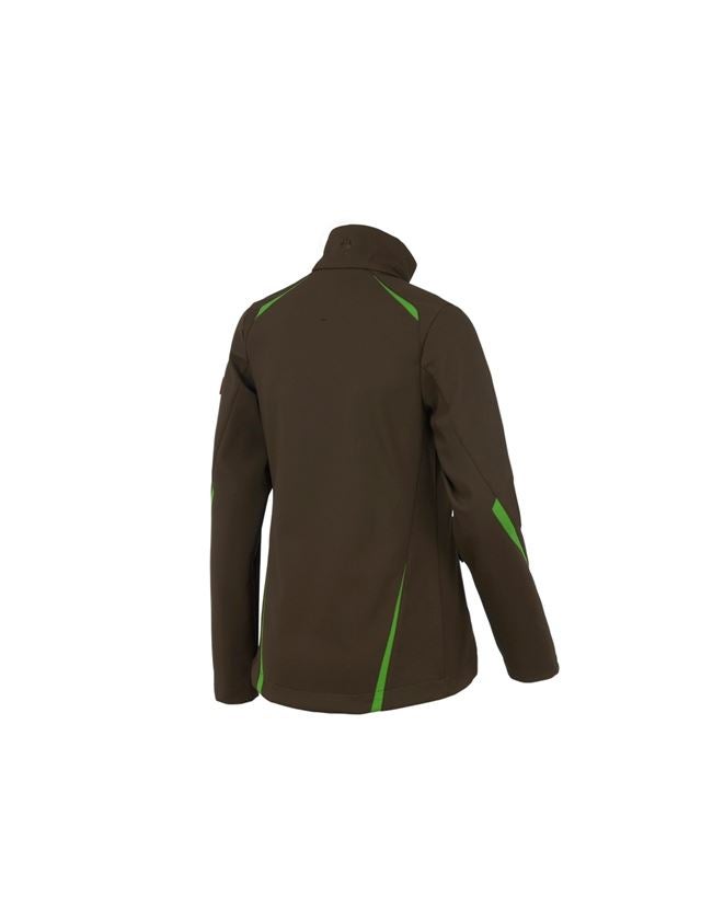 Work Jackets: Softshell jacket e.s.motion 2020, ladies' + chestnut/sea green 3