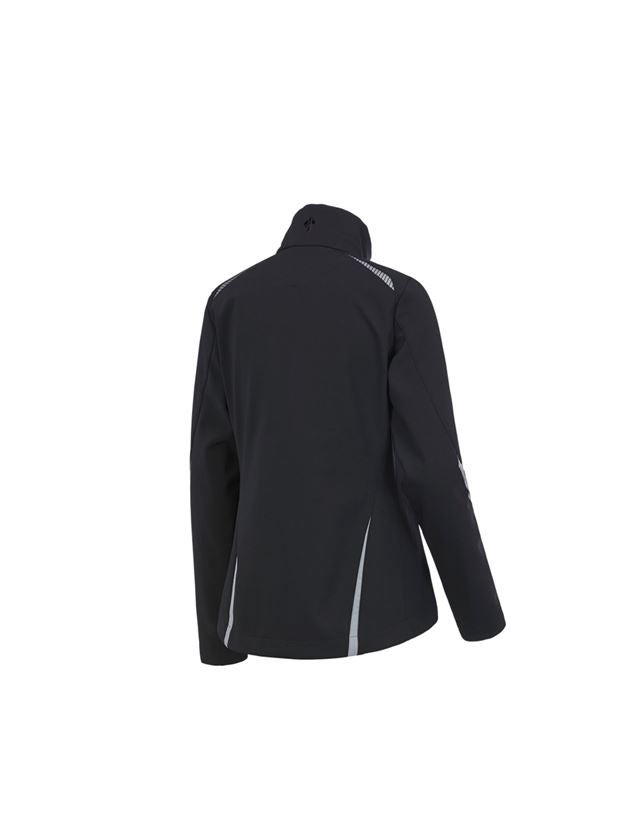 Work Jackets: Softshell jacket e.s.motion 2020, ladies' + black/platinum 5