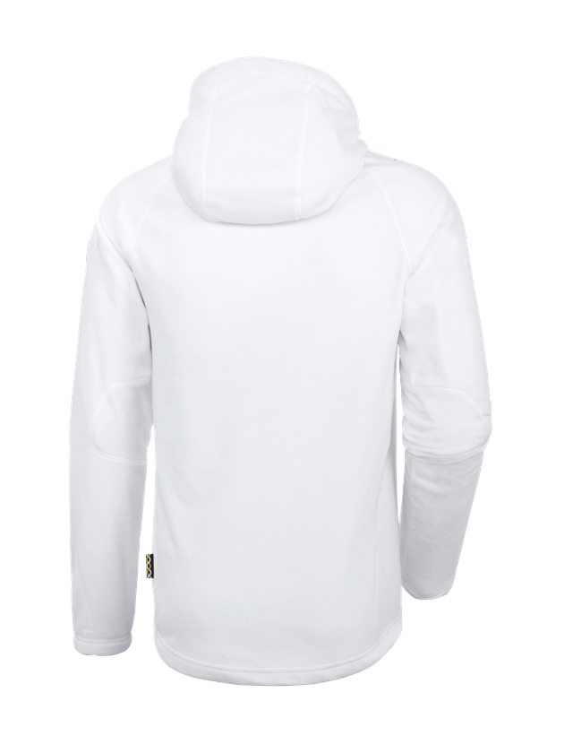 Work Jackets: Hooded fleece jacket e.s. motion 2020 + white 2