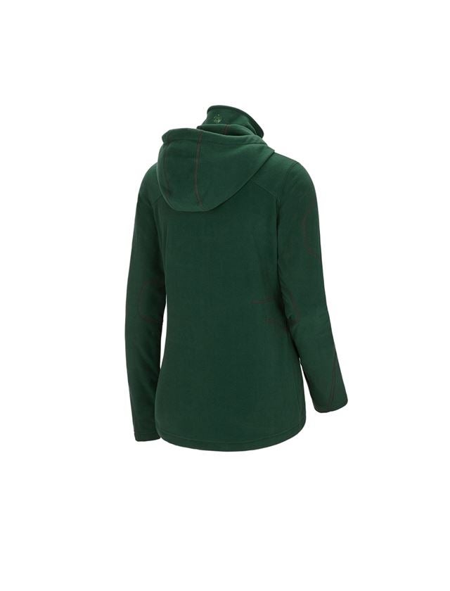 Work Jackets: Hooded fleece jacket e.s.motion 2020, ladies' + green 3