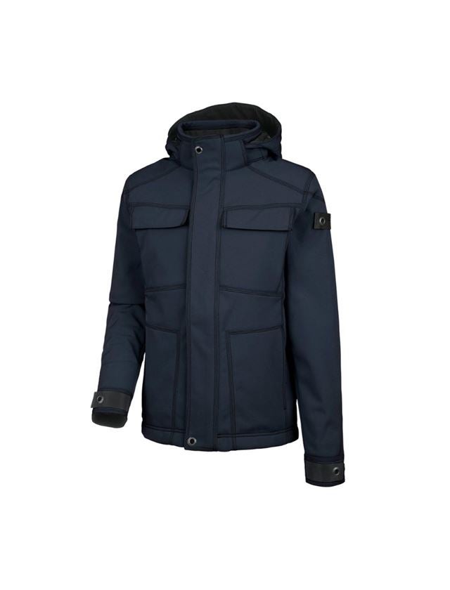 Work Jackets: Winter softshell jacket e.s.roughtough + midnightblue 2
