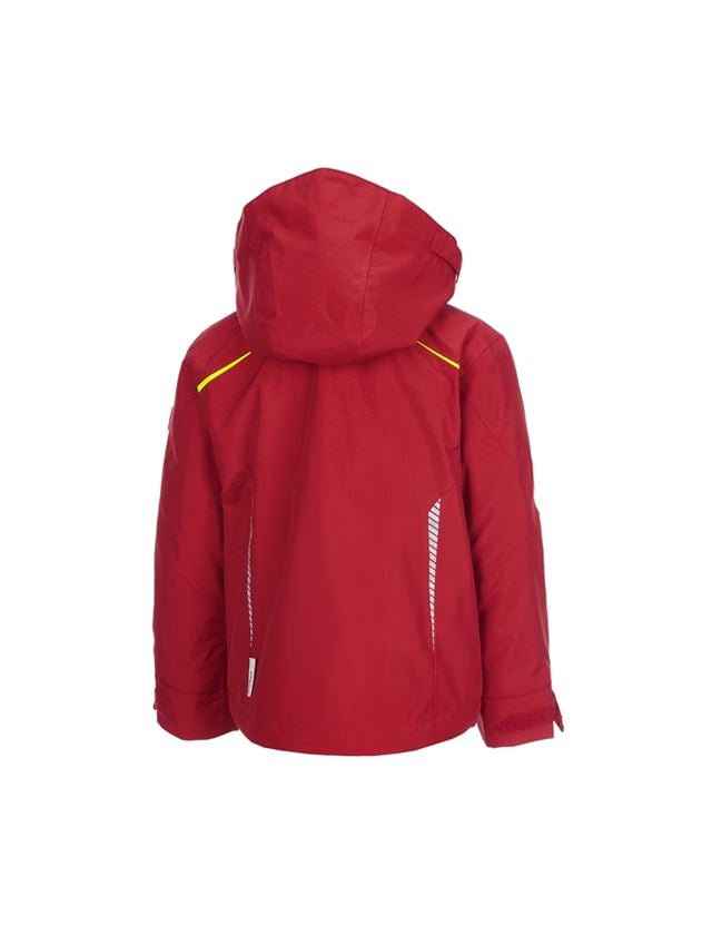 Jackets: 3 in 1 functional jacket e.s.motion 2020,  childr. + fiery red/high-vis yellow 3