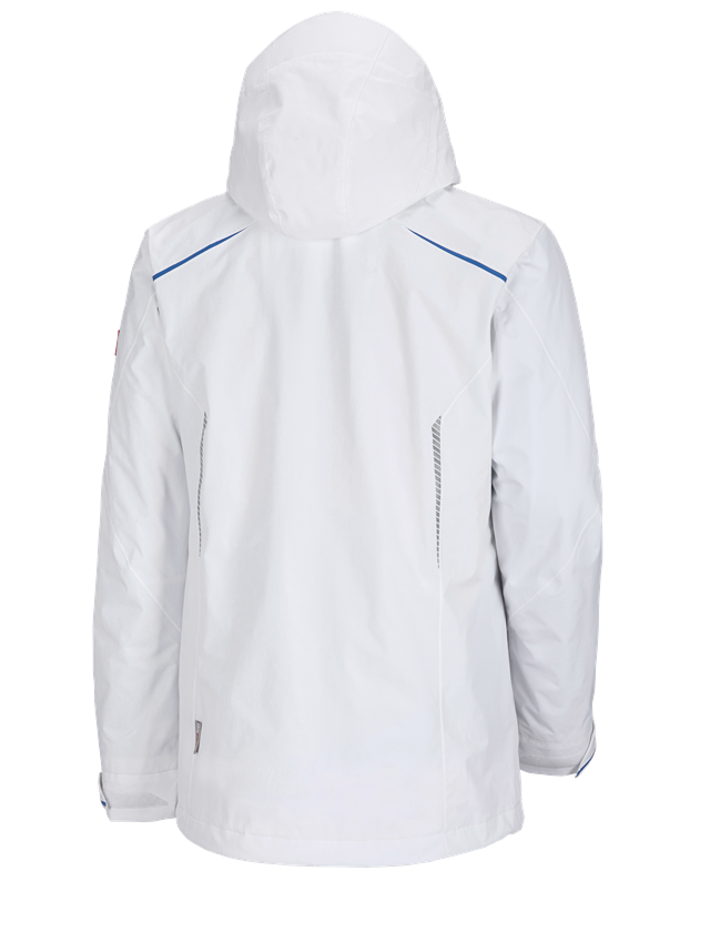 Work Jackets: 3 in 1 functional jacket e.s.motion 2020, men's + white/gentian blue 3