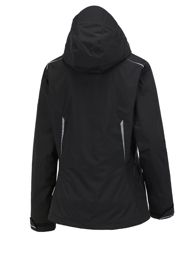 Work Jackets: 3 in 1 functional jacket e.s.motion 2020, ladies' + black/platinum 3
