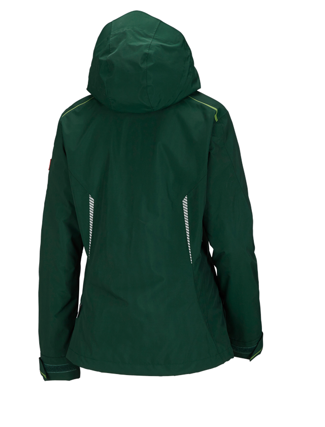 Work Jackets: 3 in 1 functional jacket e.s.motion 2020, ladies' + green/sea green 3