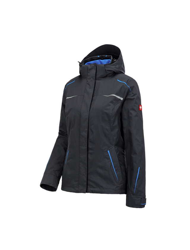 Work Jackets: 3 in 1 functional jacket e.s.motion 2020, ladies' + graphite/gentian blue 2