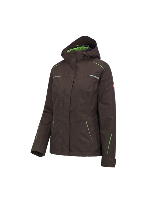Work Jackets: 3 in 1 functional jacket e.s.motion 2020, ladies' + chestnut/sea green 2