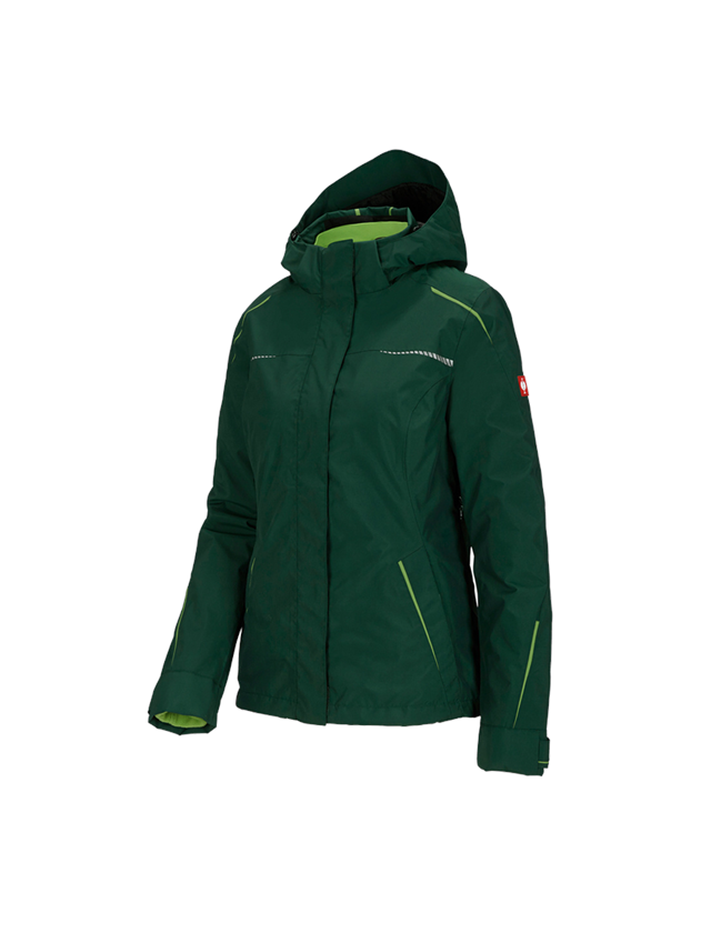 Work Jackets: 3 in 1 functional jacket e.s.motion 2020, ladies' + green/sea green 2