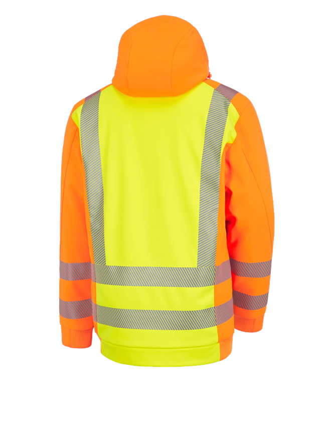 Vestes de travail: Veste d'hiver softshell de sign. e.s.motion 2020 + jaune fluo/orange fluo 3