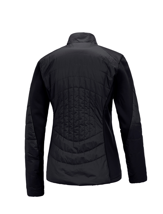 Work Jackets: e.s. Function quilted jacket thermo stretch,ladies + black 2