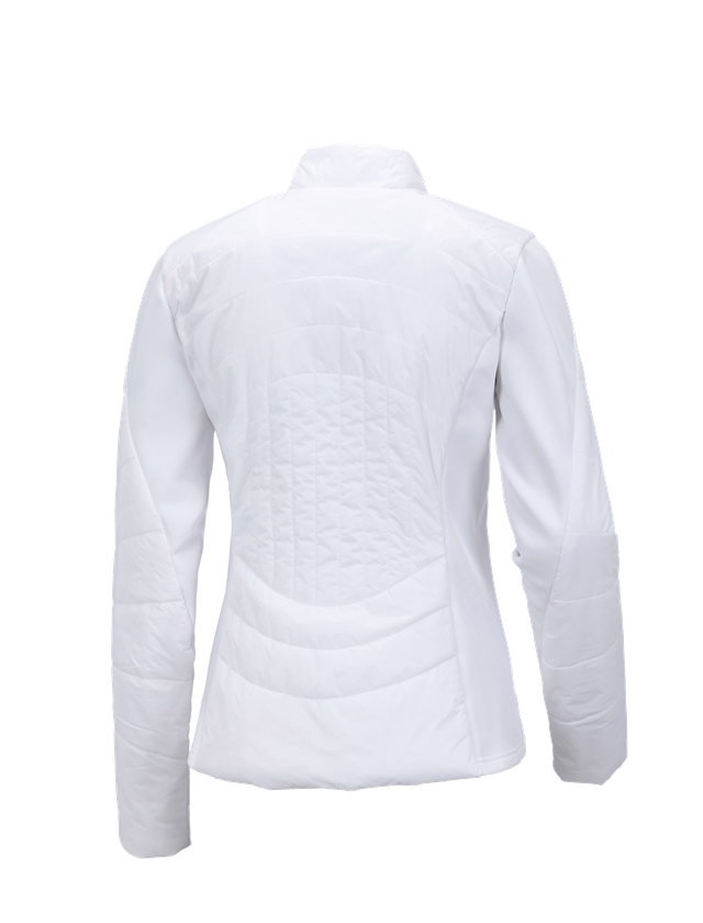 Work Jackets: e.s. Function quilted jacket thermo stretch,ladies + white 1
