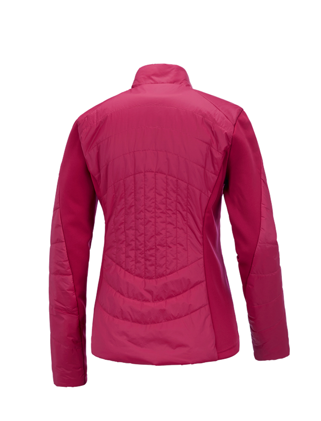 Work Jackets: e.s. Function quilted jacket thermo stretch,ladies + berry 3
