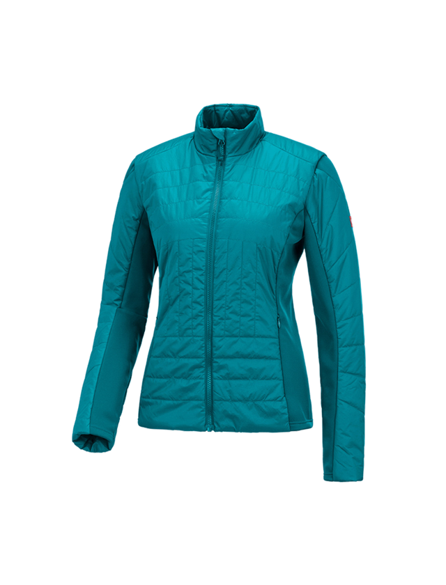 Work Jackets: e.s. Function quilted jacket thermo stretch,ladies + ocean 2