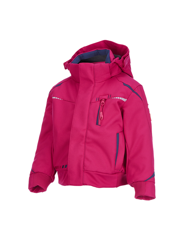Jackets: Winter softshell jacket e.s.motion 2020,children's + berry/navy 2