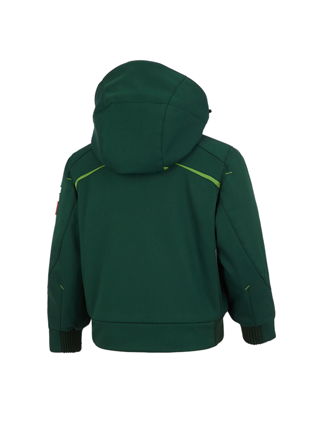 Jackets: Winter softshell jacket e.s.motion 2020,children's + green/sea green 3
