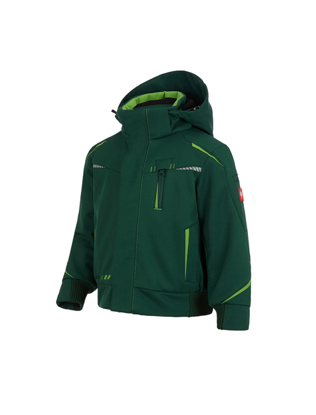 Jackets: Winter softshell jacket e.s.motion 2020,children's + green/seagreen 2