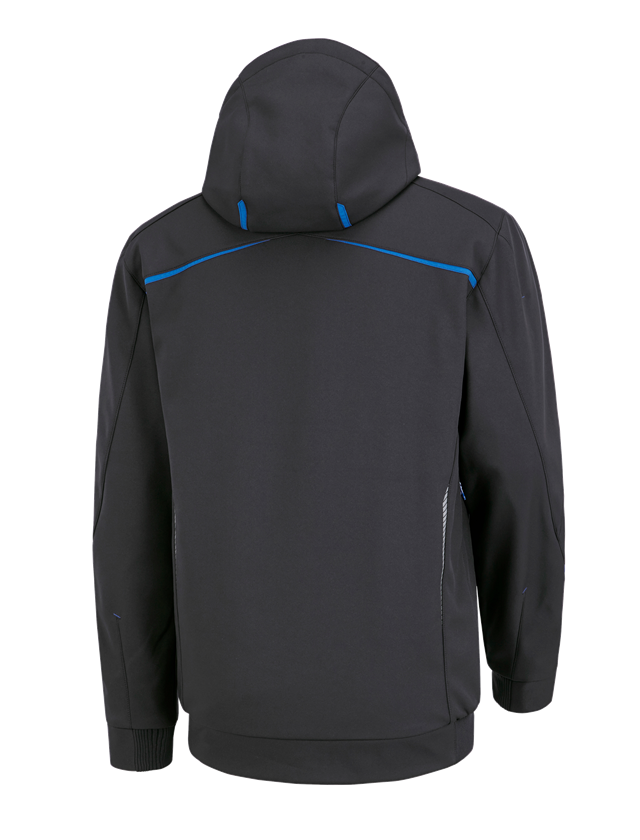 Work Jackets: Winter softshell jacket e.s.motion 2020, men's + graphite/gentian blue 3