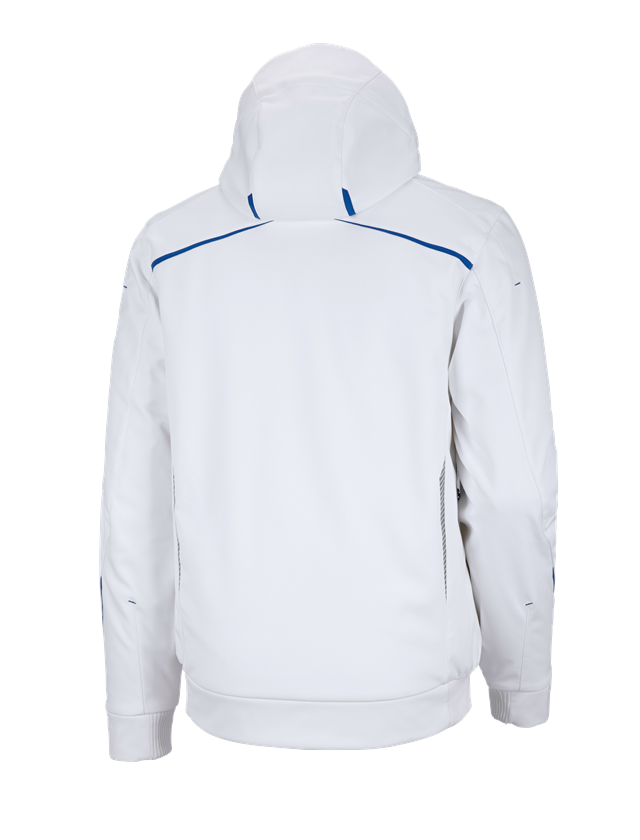 Work Jackets: Winter softshell jacket e.s.motion 2020, men's + white/gentian blue 3