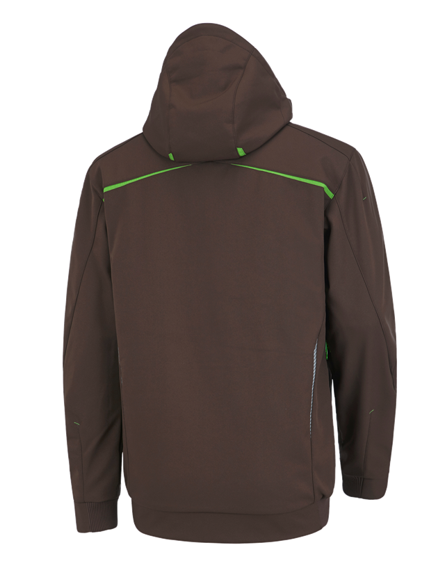 Work Jackets: Winter softshell jacket e.s.motion 2020, men's + chestnut/sea green 3