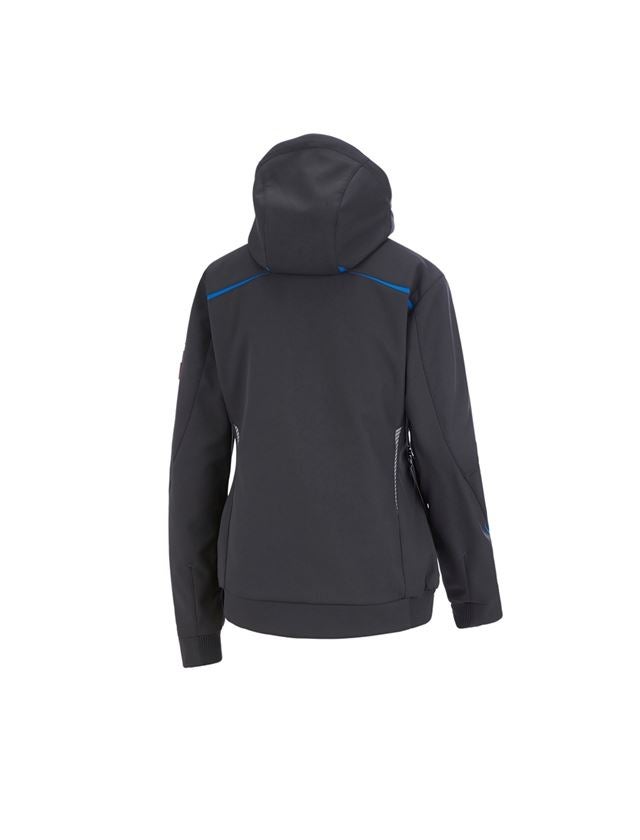Work Jackets: Winter softshell jacket e.s.motion 2020, ladies' + graphite/gentian blue 3