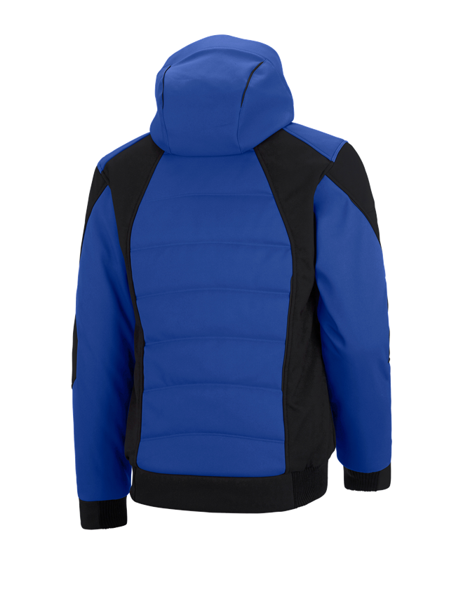 Work Jackets: Winter softshell jacket e.s.vision + royal/black 3