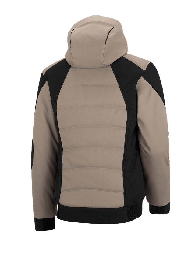 Work Jackets: Winter softshell jacket e.s.vision + clay/black 3