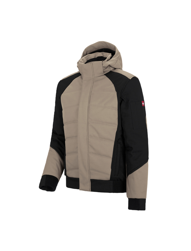 Work Jackets: Winter softshell jacket e.s.vision + clay/black 2