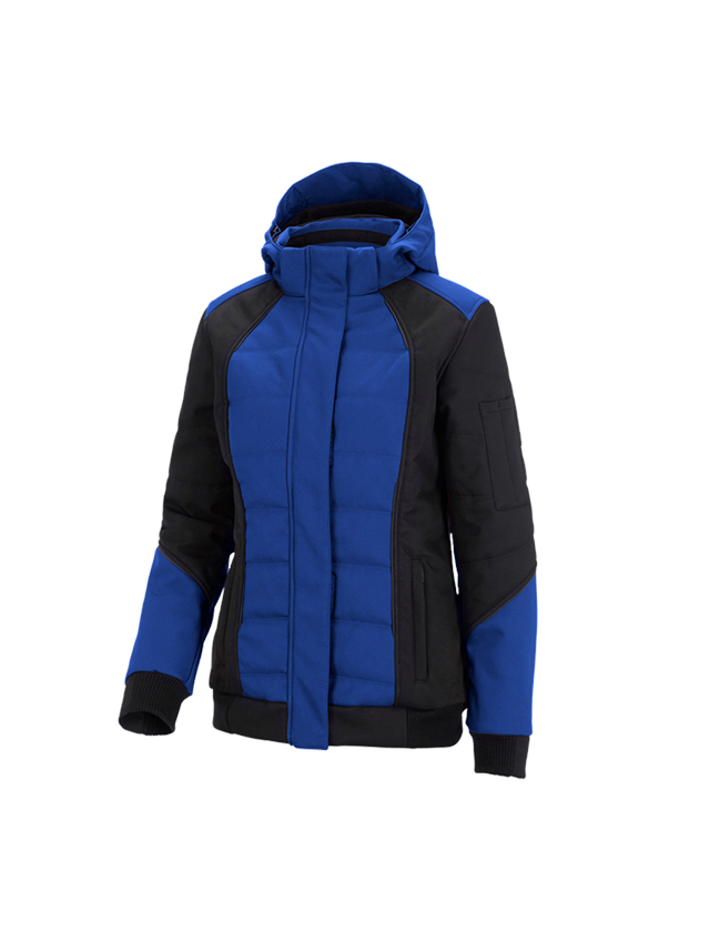 Work Jackets: Winter softshell jacket e.s.vision, ladies' + royal/black 2