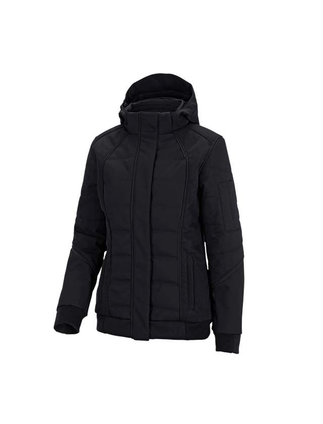 Work Jackets: Winter softshell jacket e.s.vision, ladies' + black 2