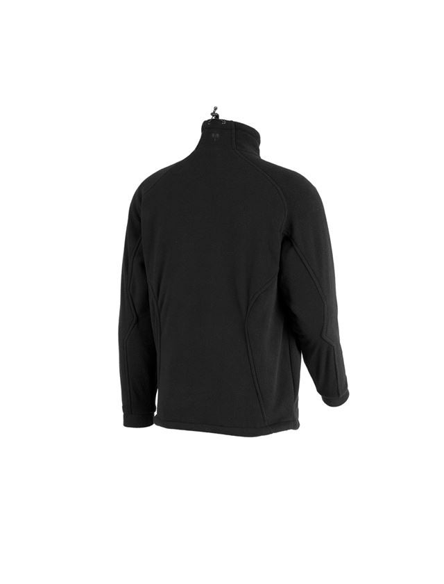 Work Jackets: Functional fleece jacket dryplexx® wind + black 3