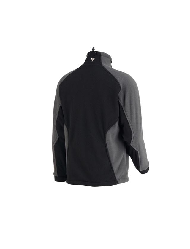 Work Jackets: Functional fleece jacket dryplexx® wind + black/anthracite 3