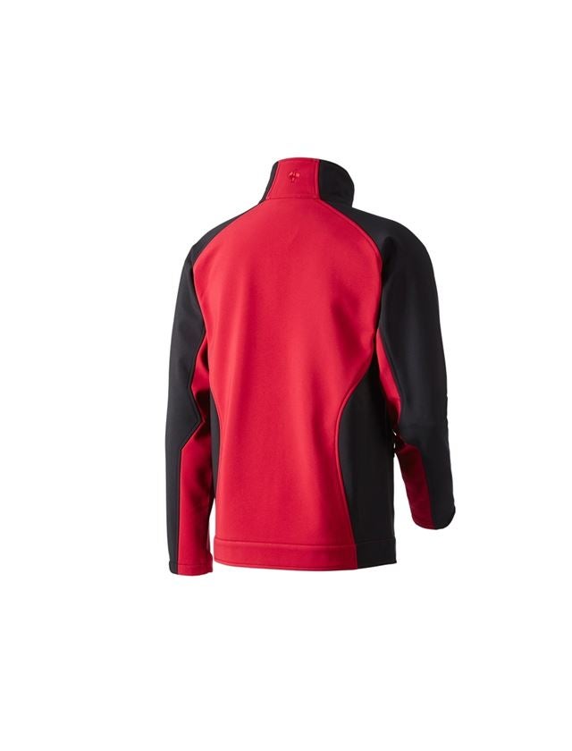 Jacken: Softshell Jacke dryplexx® softlight + rot/schwarz 2