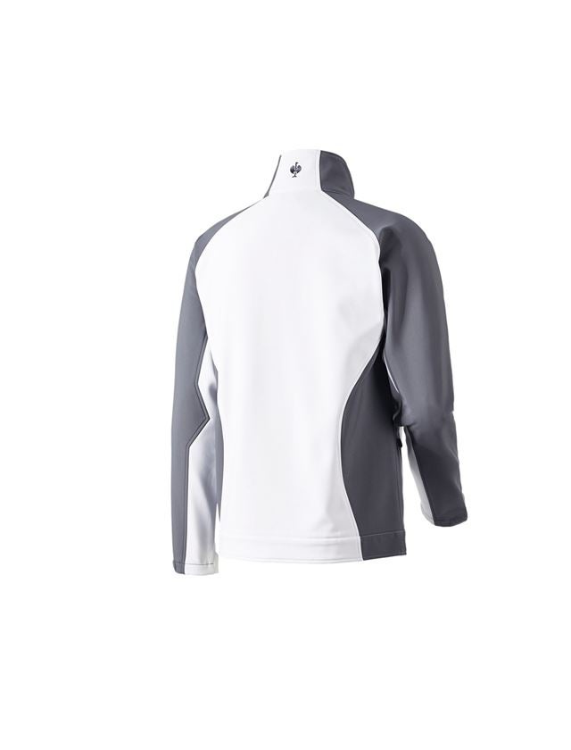 Gardening / Forestry / Farming: Softshell Jacket dryplexx® softlight + white/grey 3