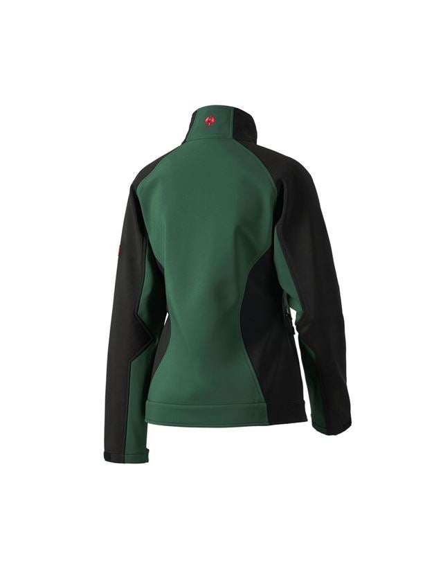 Plumbers / Installers: Ladies' softshell jacket dryplexx® softlight + green/black 3