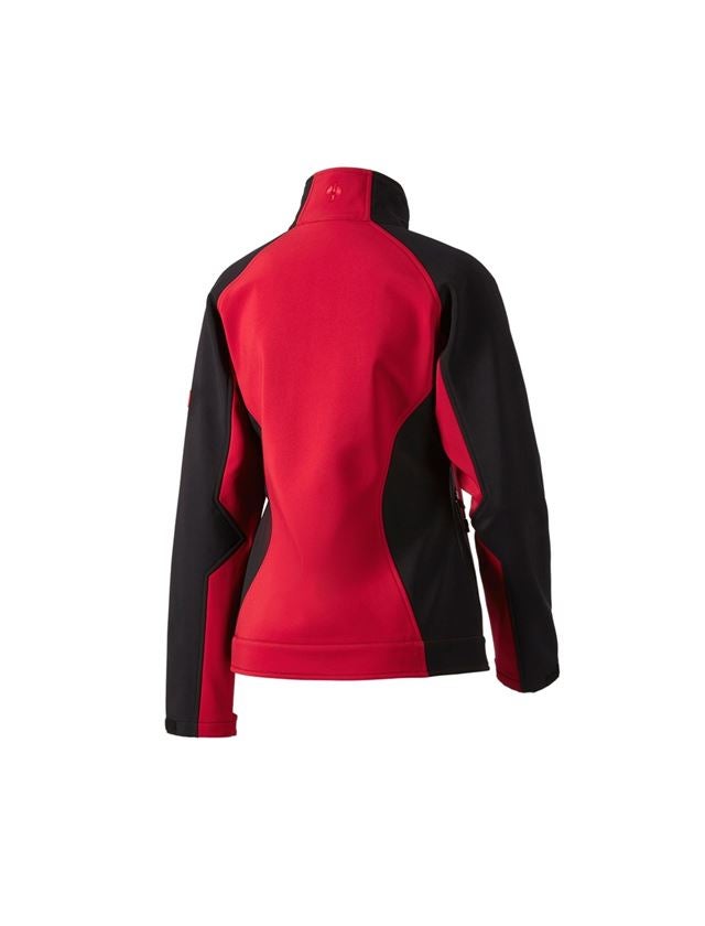 Gardening / Forestry / Farming: Ladies' softshell jacket dryplexx® softlight + red/black 3