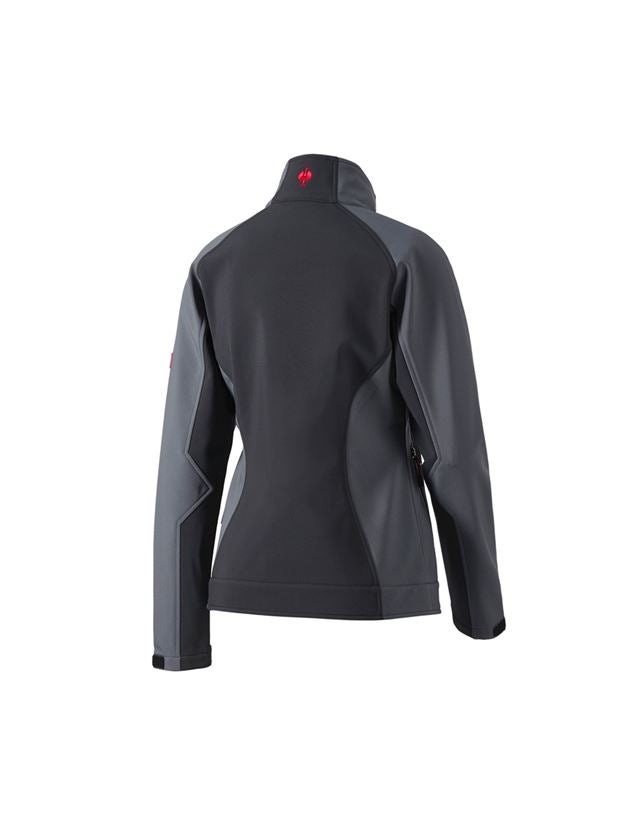 Work Jackets: Ladies' softshell jacket dryplexx® softlight + graphite/cement 3
