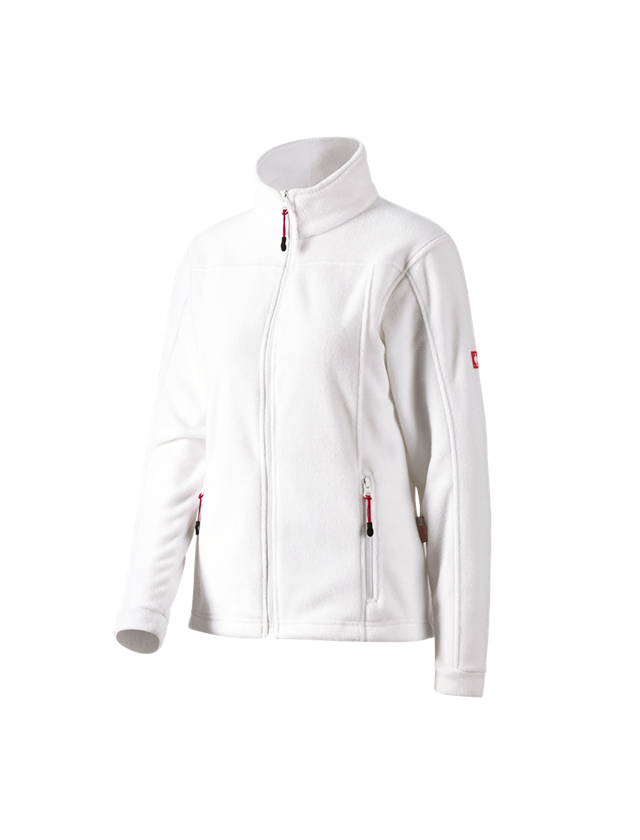 Work Jackets: Ladies' Fleece Jacket e.s.classic + white