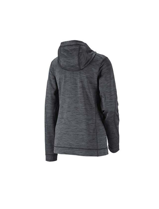 Work Jackets: Hooded jacket isocell e.s.dynashield, ladies' + graphite melange 4