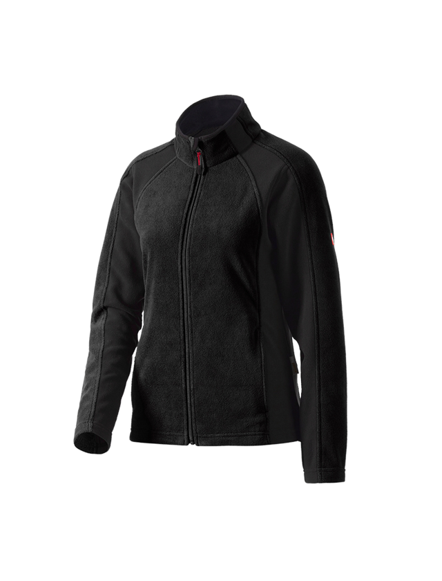 Jacken: Damen Microfleece Jacke dryplexx® micro + schwarz