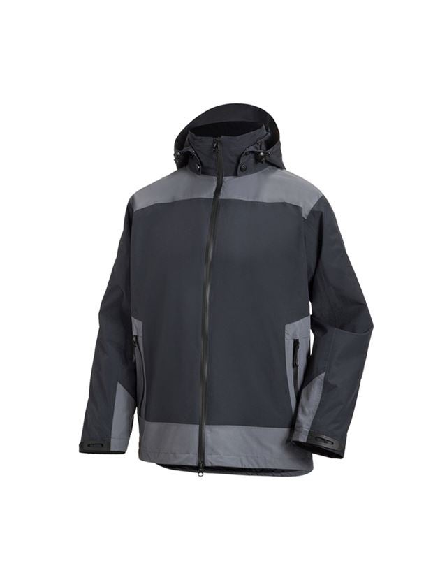 Work Jackets: e.s. 3 in 1 functional jacket, men + graphite/cement