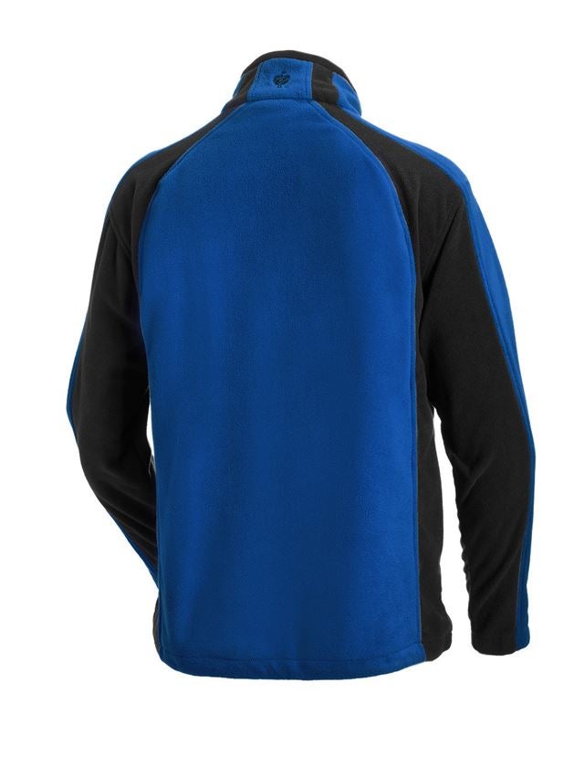 Work Jackets: Microfleece jacket dryplexx® micro + royal/black 1