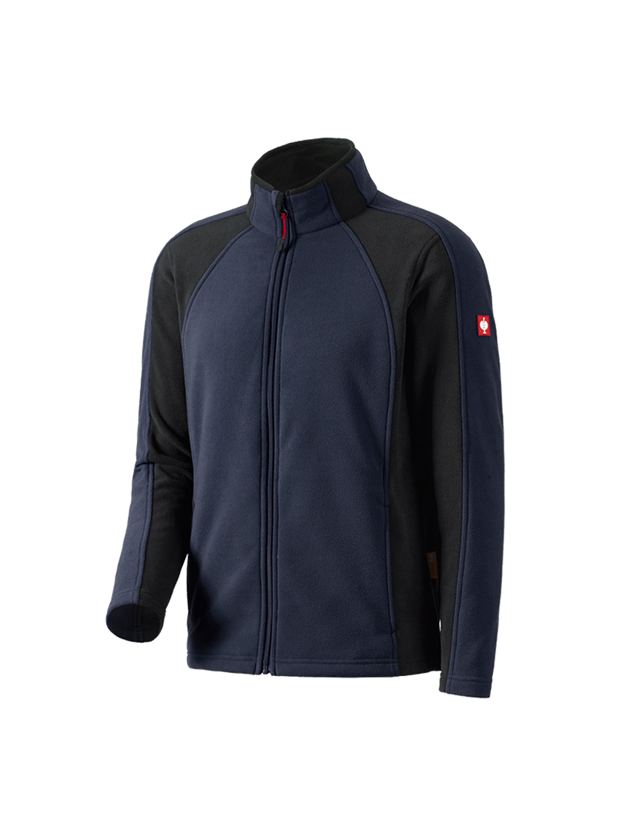 Work Jackets: Microfleece jacket dryplexx® micro + navy/black 2