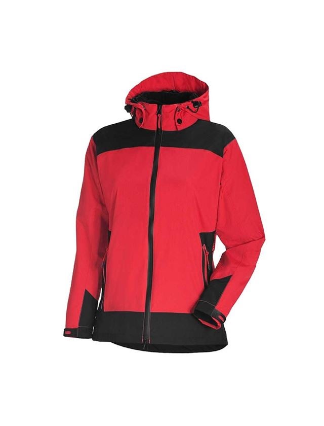 Work Jackets: e.s. 3 in 1 ladies' Functional jacket + red/black 2