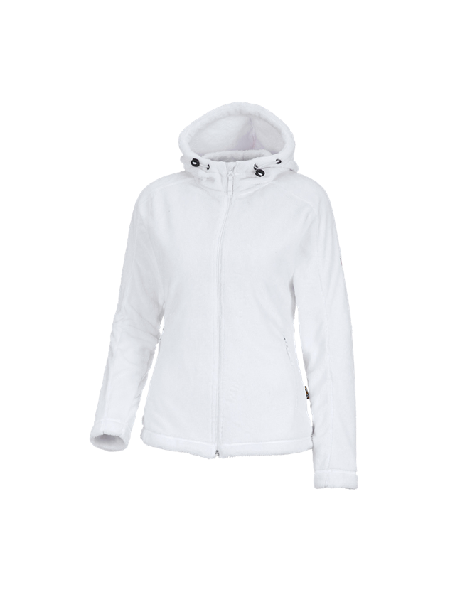 Work Jackets: e.s. Zip jacket Highloft, ladies' + white 2