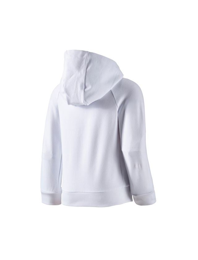 Shirts, Pullover & more: e.s. Hoody sweatjacket cotton stretch, children’s + white 1
