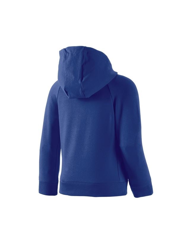 Thèmes: e.s. Veste à capuche en coton stretch, enfants + bleu royal 3